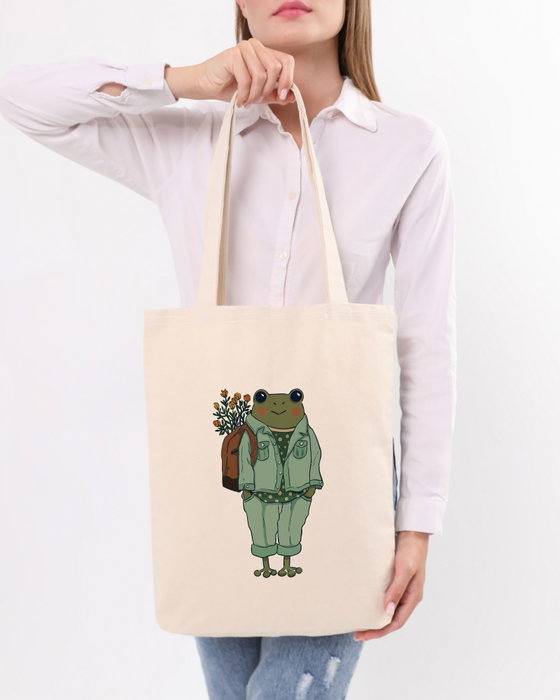 Zoozie Bags Bolso de Mano Tote de Algodón 100% Crema 35x40x8 cm